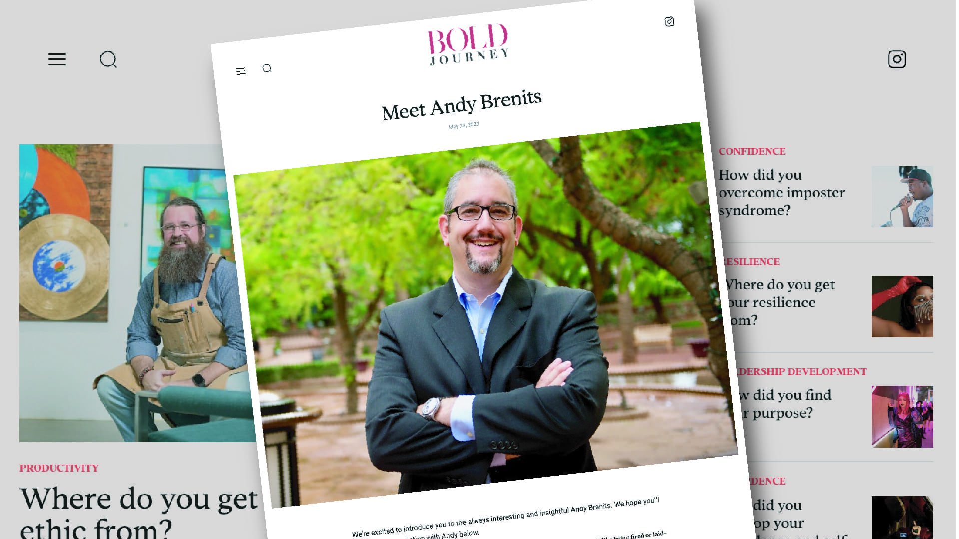 Andy Brenits Bold Journey Interview